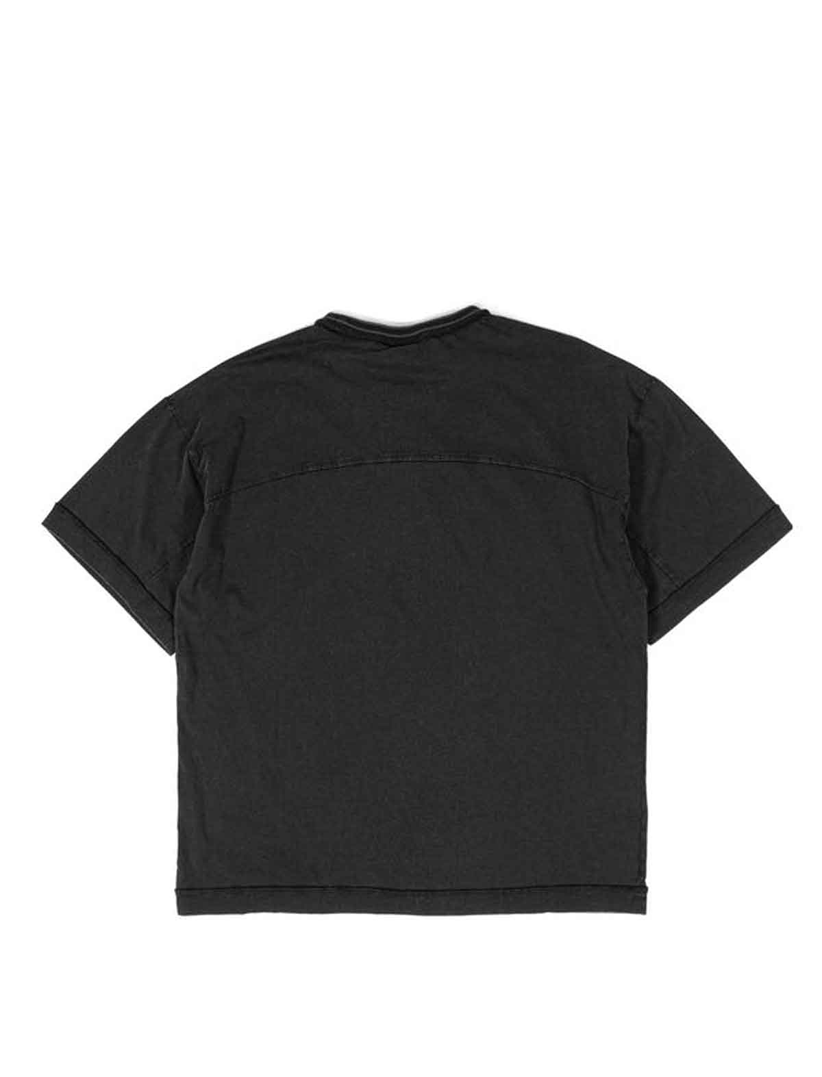 Wasted Paris x Umbro Boxy Black t-shirt on a white background
