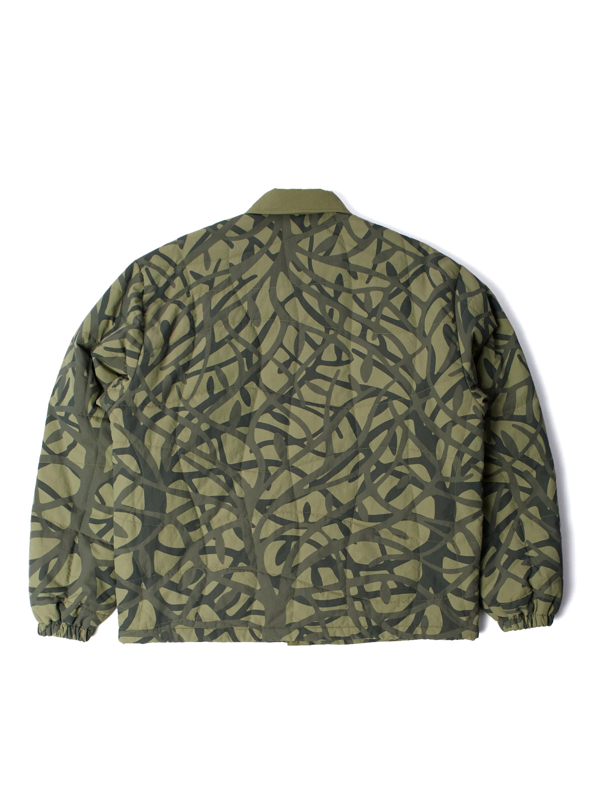 By Parra Green camouflage jacket on a white background