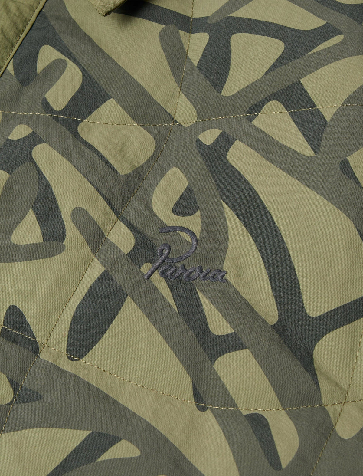 'Parra' embroidery on Camouflage By Parra Jacket