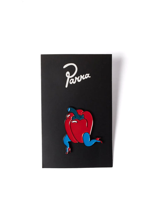 By Parra Bell Pepper Enamel Pin Badge Red