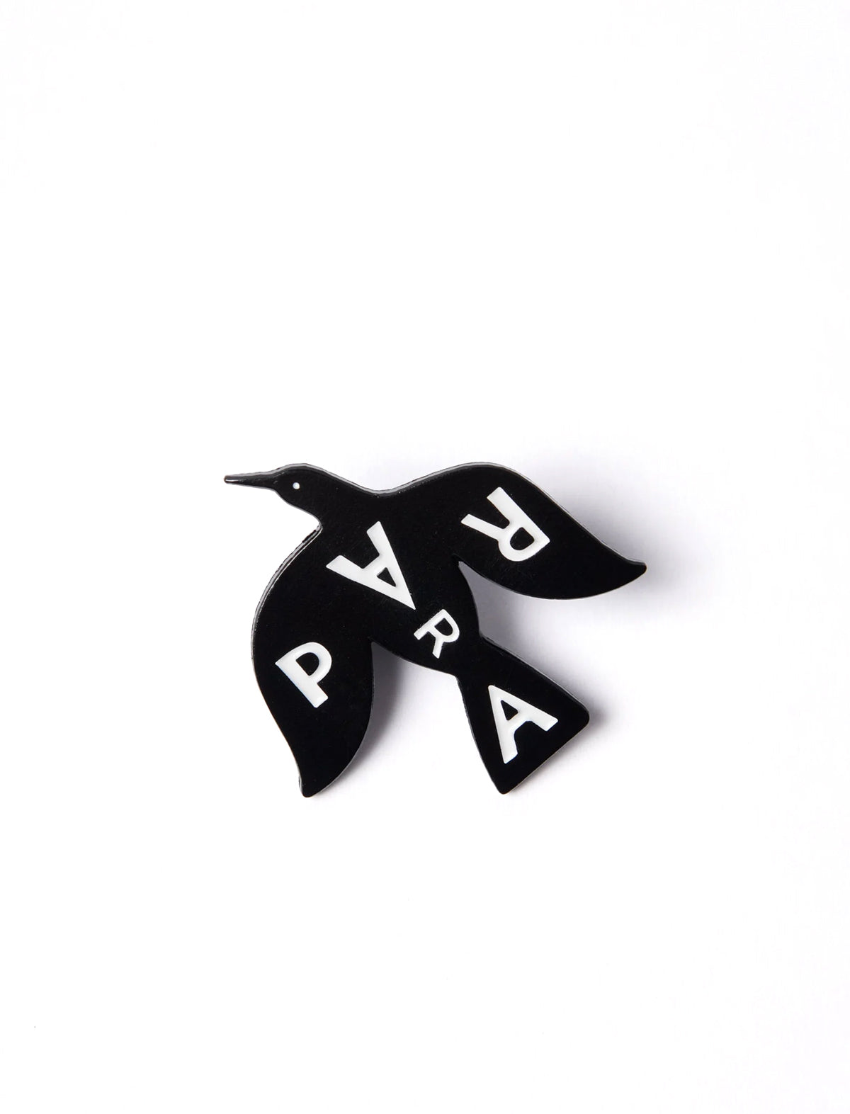 By Parra Crow Enamel Pin Badge Black