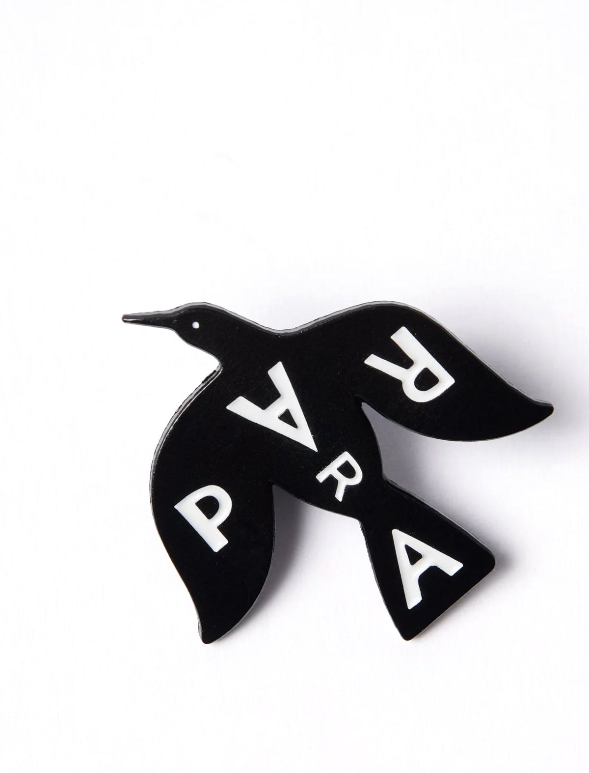 By Parra Crow Enamel Pin Badge Black