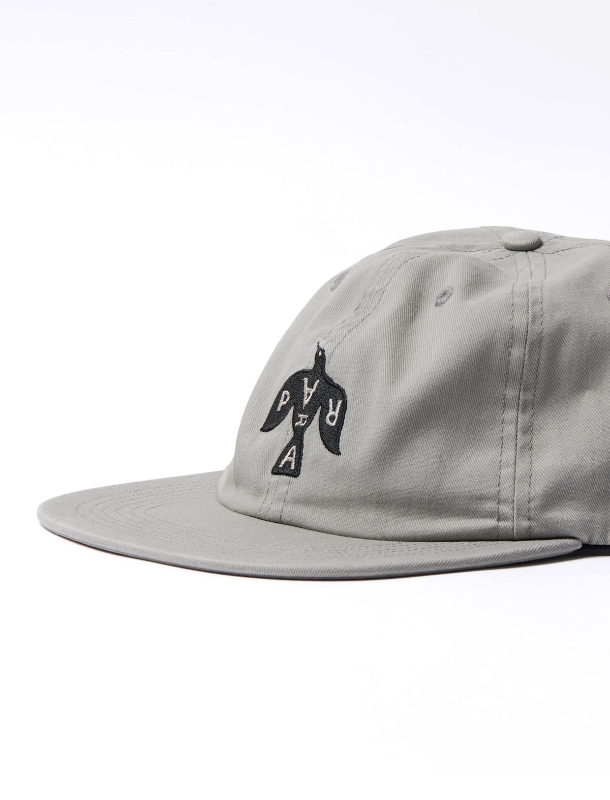 By Parra Crow Logo 6 Panel Cap Grey