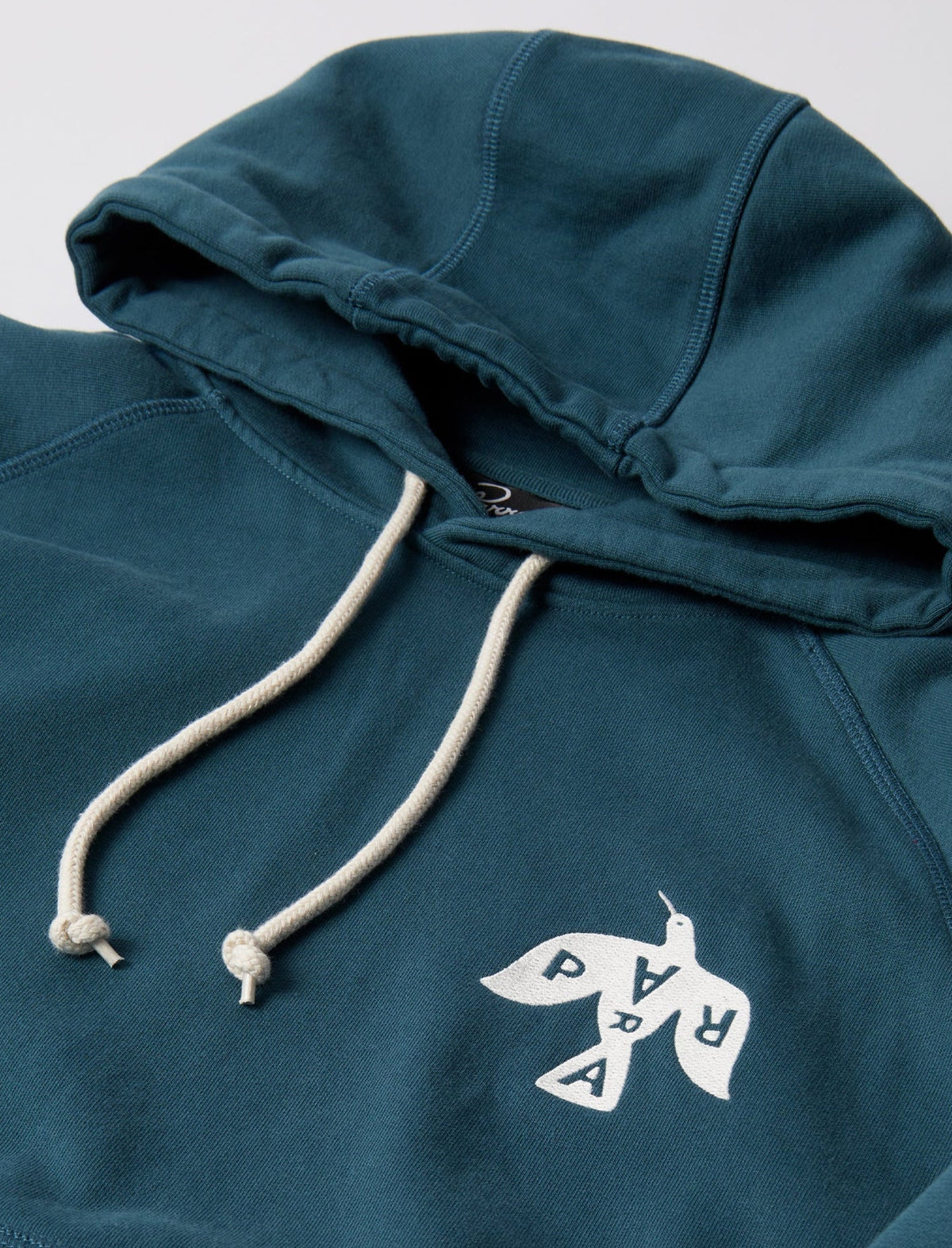 By Parra Crow Logo Hooded Sweatshirt Teal