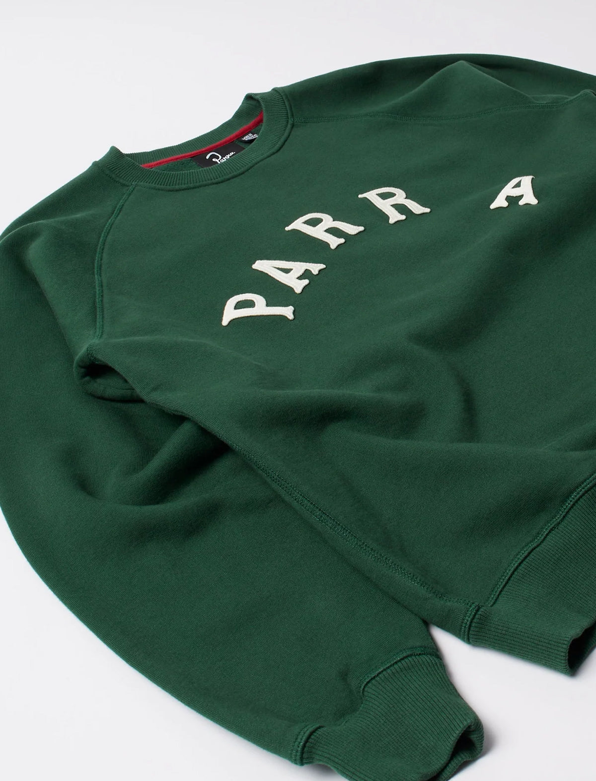 By Parra Drunk Parent Crew Neck Sweater Green