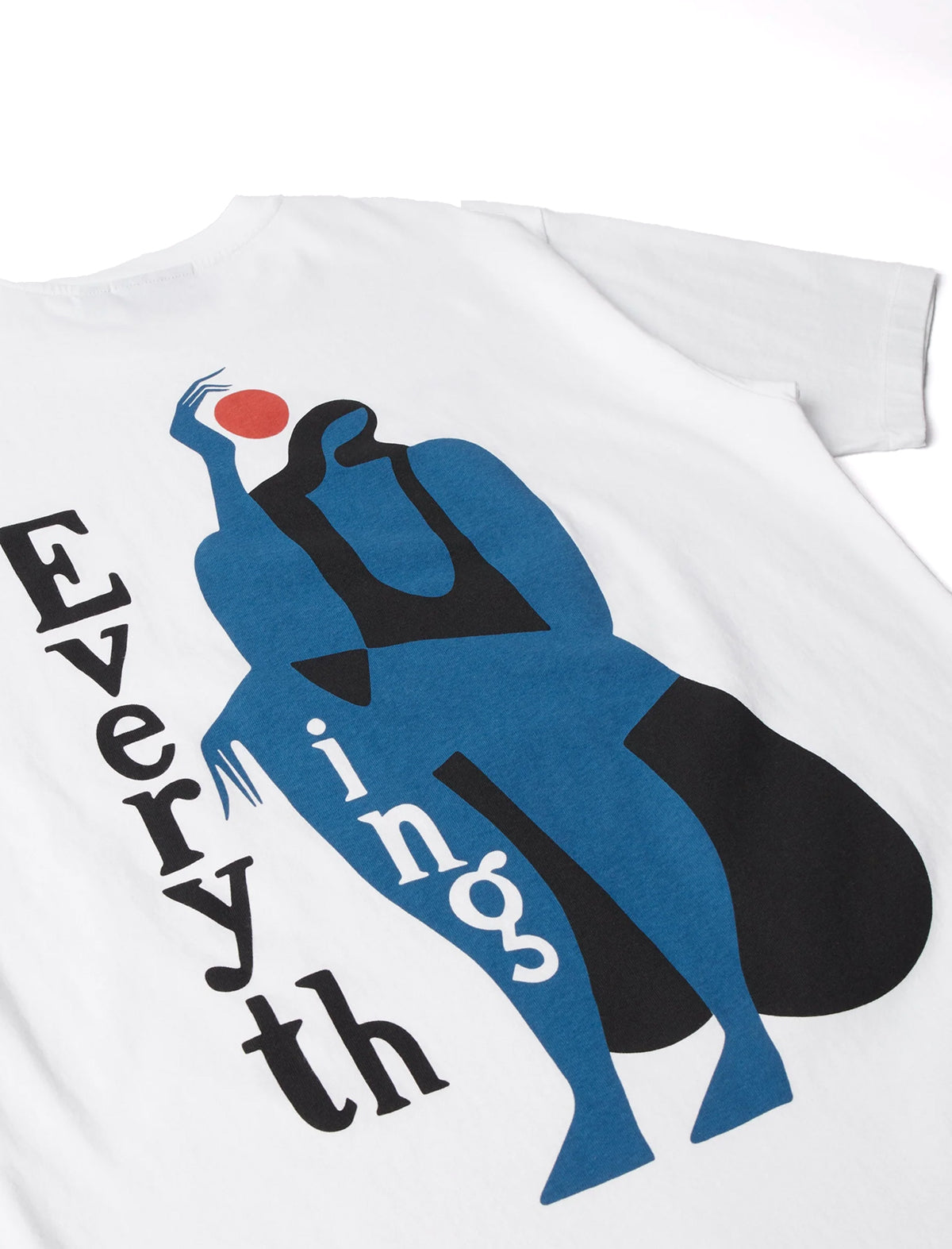 By Parra Everything backprint on a white t-shirt on a white background