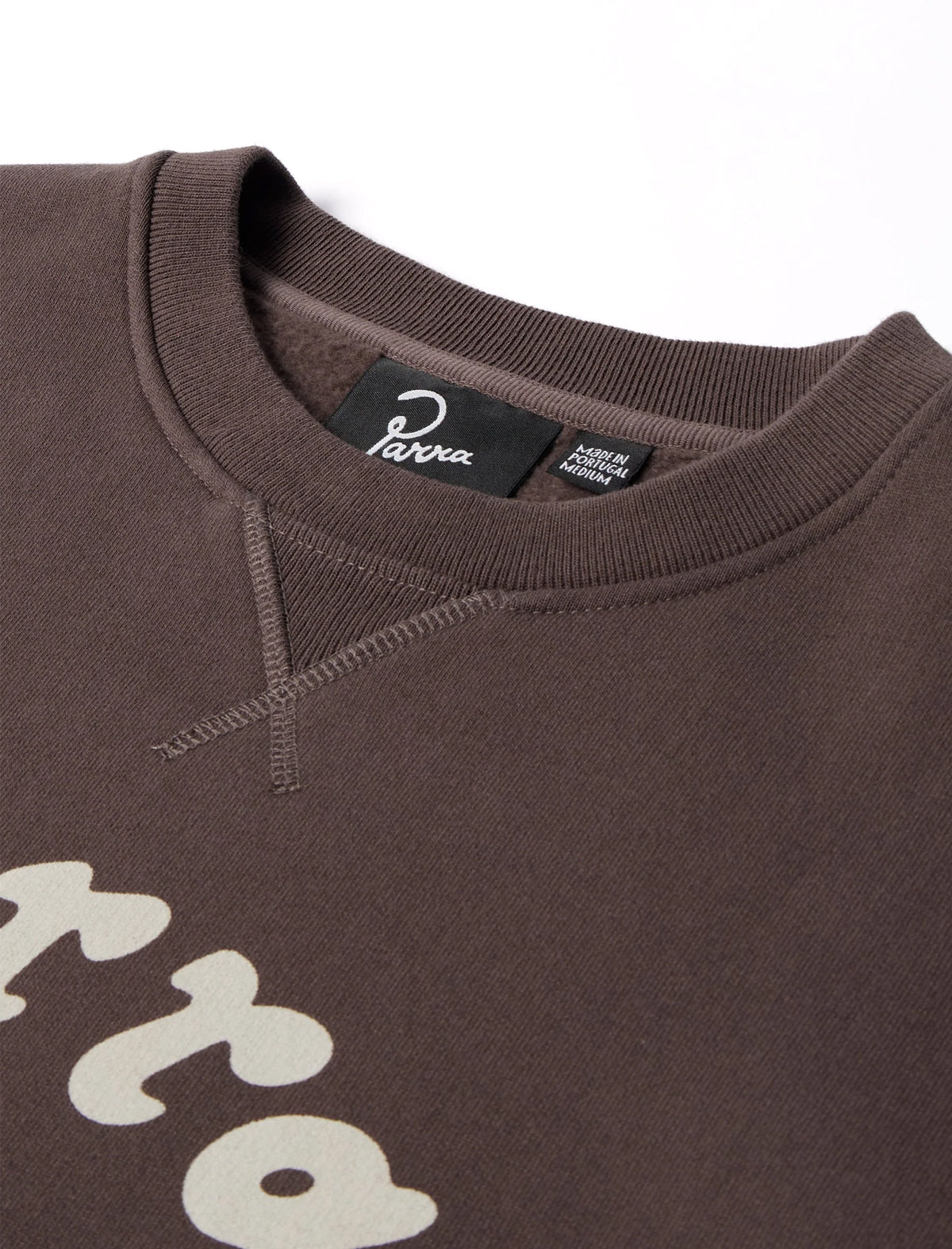 By Parra Brown Sweater on a white background
