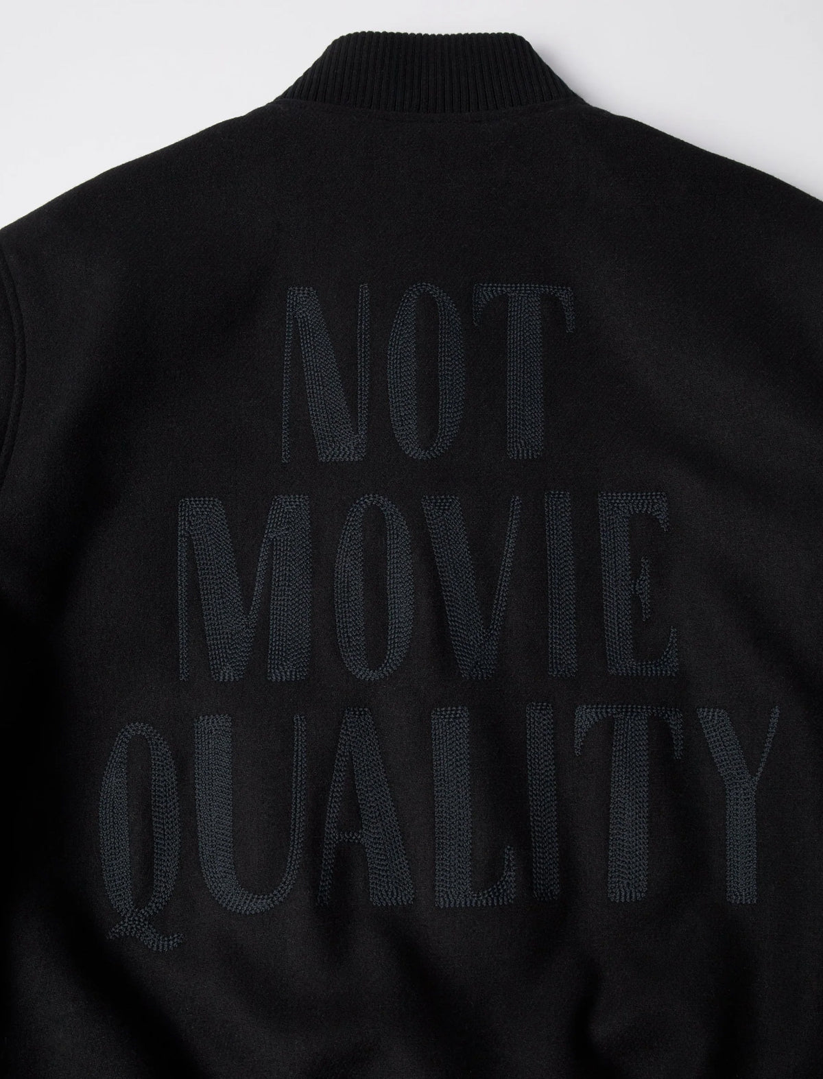 By Parra Not Movie Quality Varsity Jacket Black
