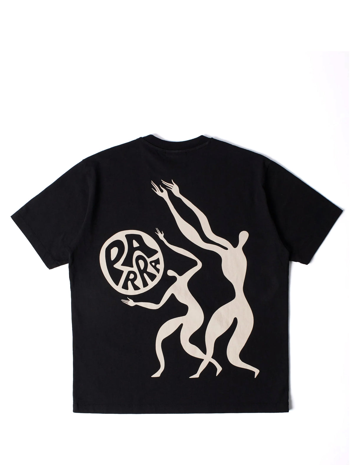By Parra Play Ball Black T-Shirt on a white background