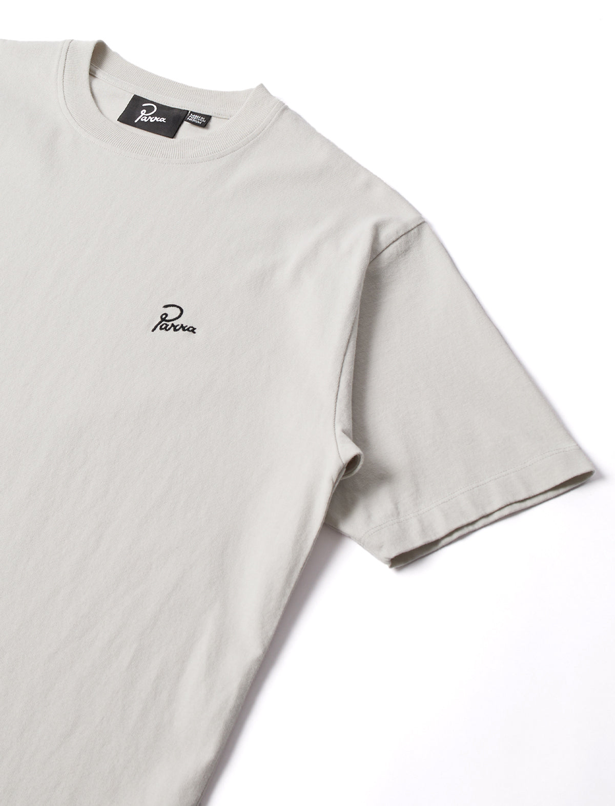 By Parra Light gray t-shirt with a small logo on a white background