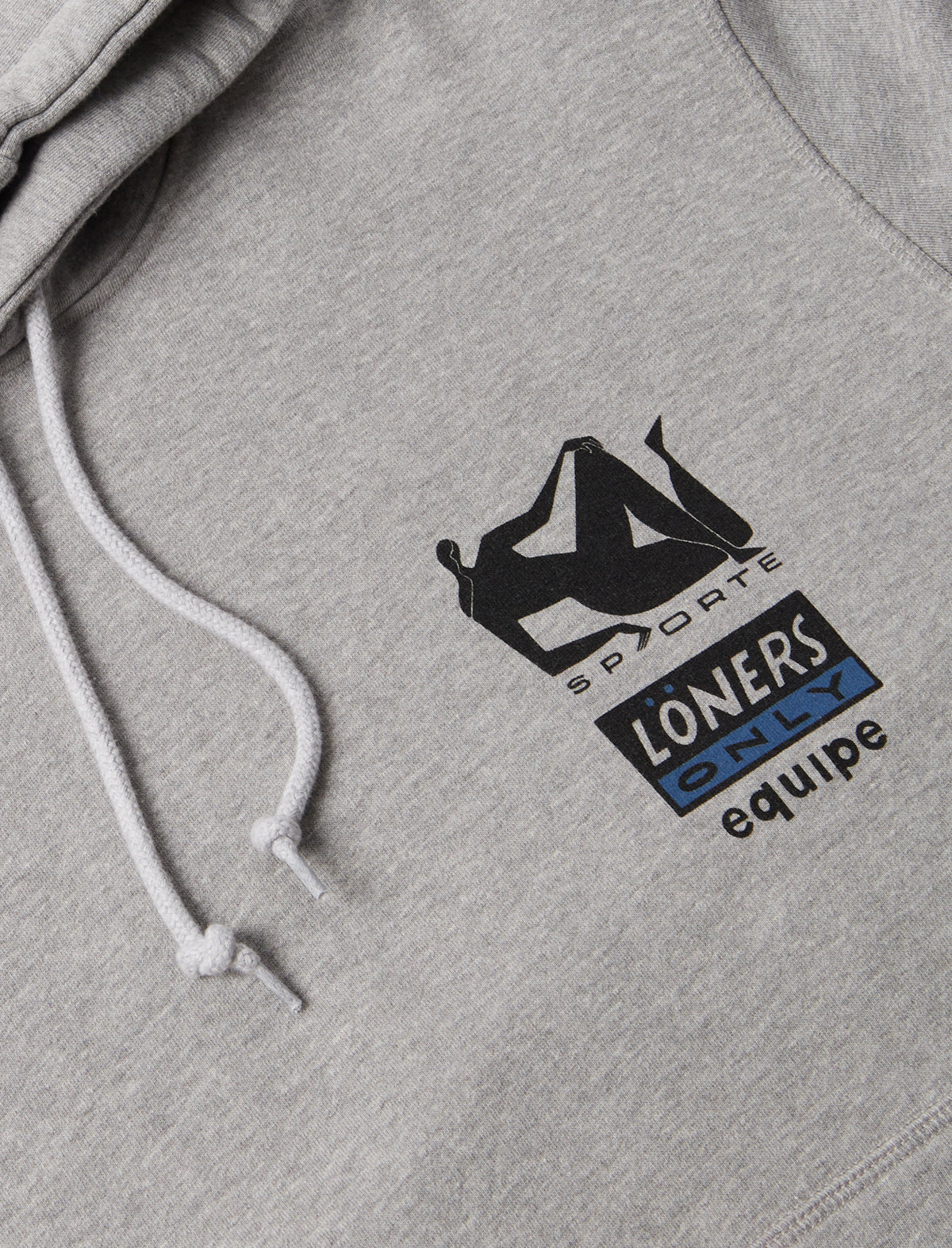 By Parra Gray hoodie with black and blue logo on chest