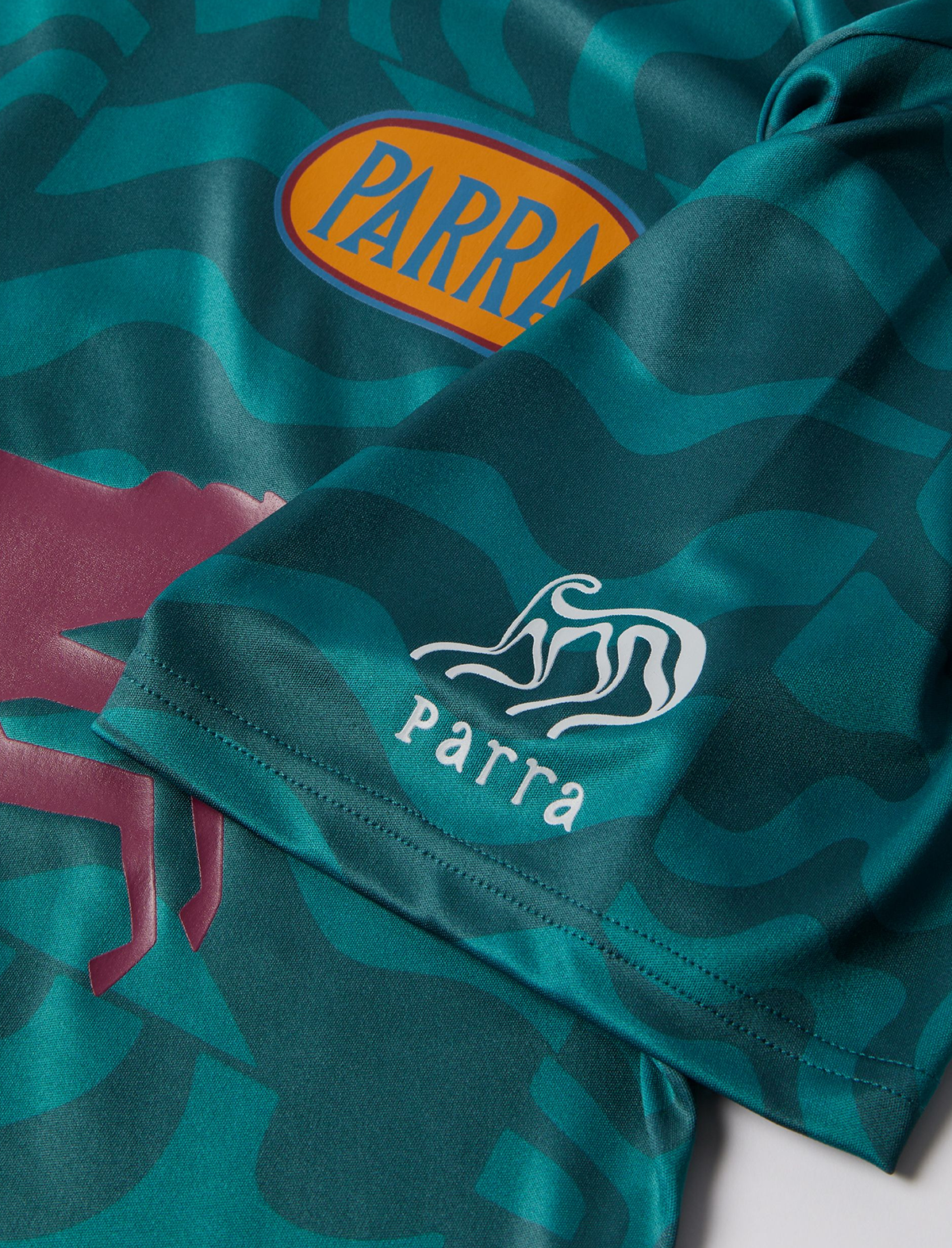 By Parra Sports Flage Polo Shirt Deep Sea Green