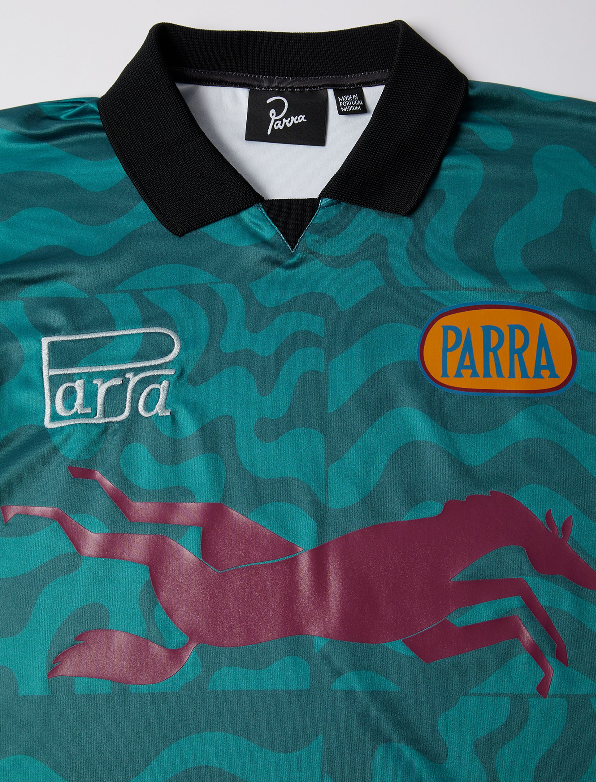 By Parra Sports Flage Polo Shirt Deep Sea Green