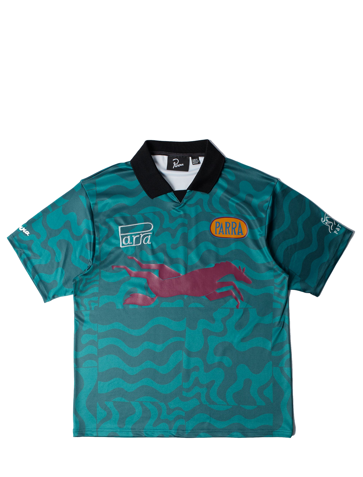 By Parra Sports Flage Polo Shirt Deep Sea Green