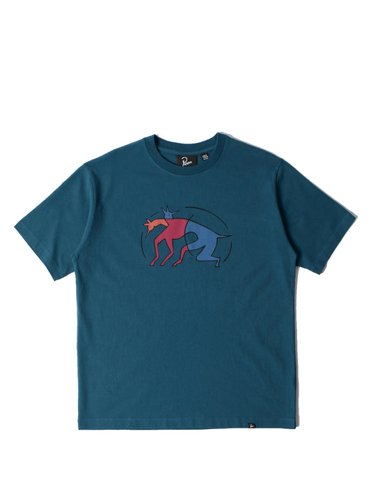 By Parra The Zoomies T-Shirt Mallard Green