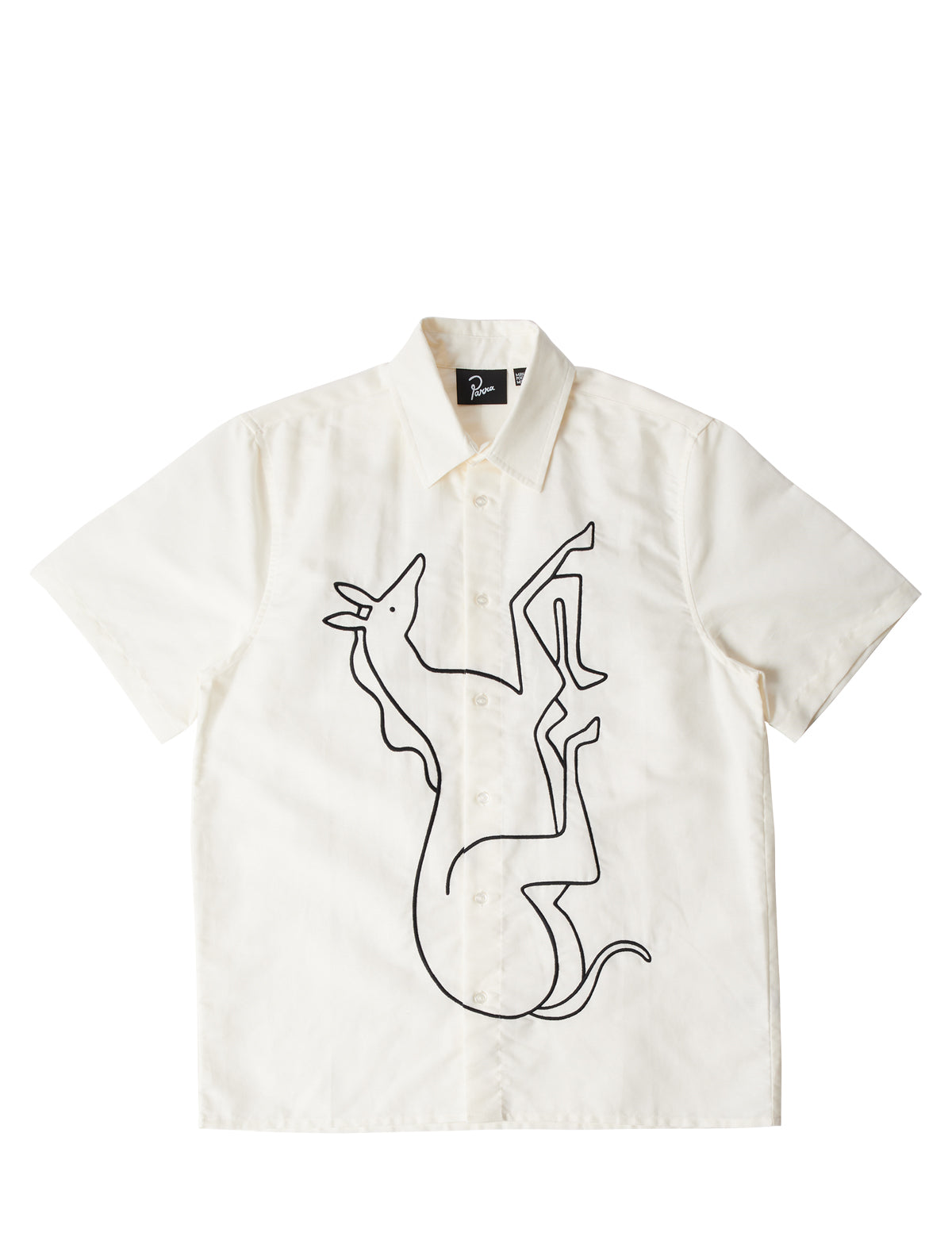 By Parra Vertical Horse Short Sleeve Shirt Off White