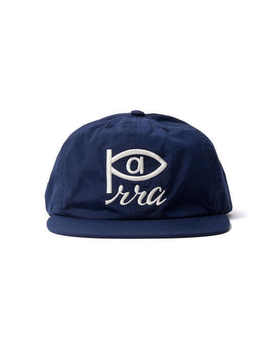 By Parra Navy blue cap with white logo on a white background