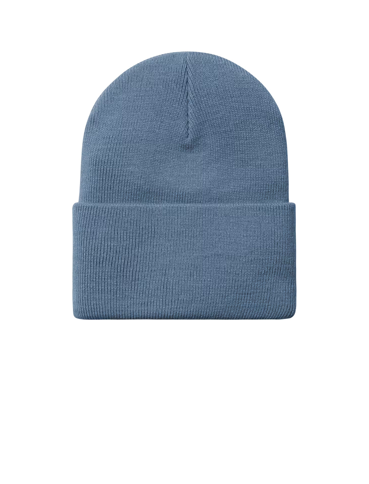 Blue beanie on a white background