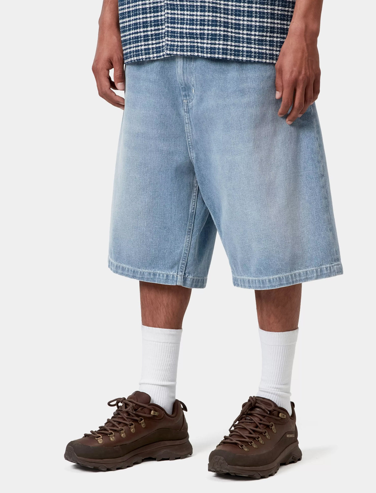 Carhartt WIP Brandon Shorts Blue Light True Washed