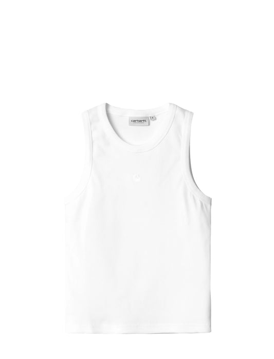 White tank top on a white background