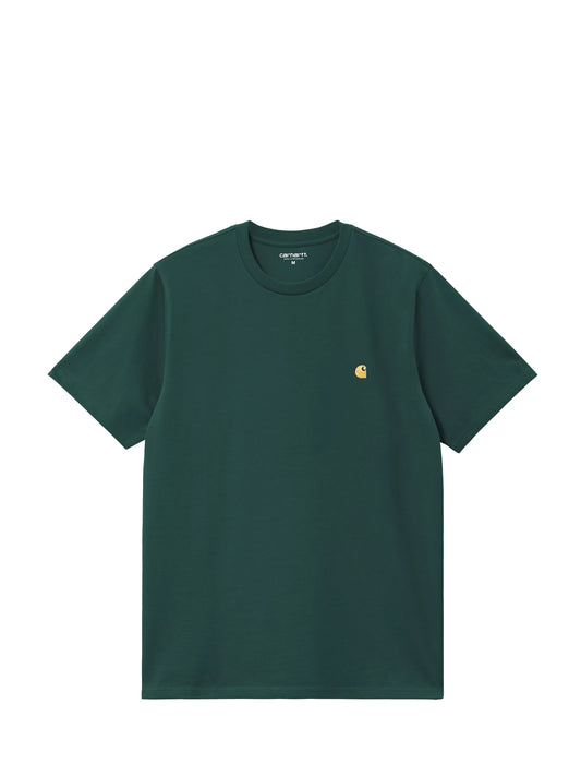 Carhartt WIP S/S Chase T-Shirt Dark Fir/Gold