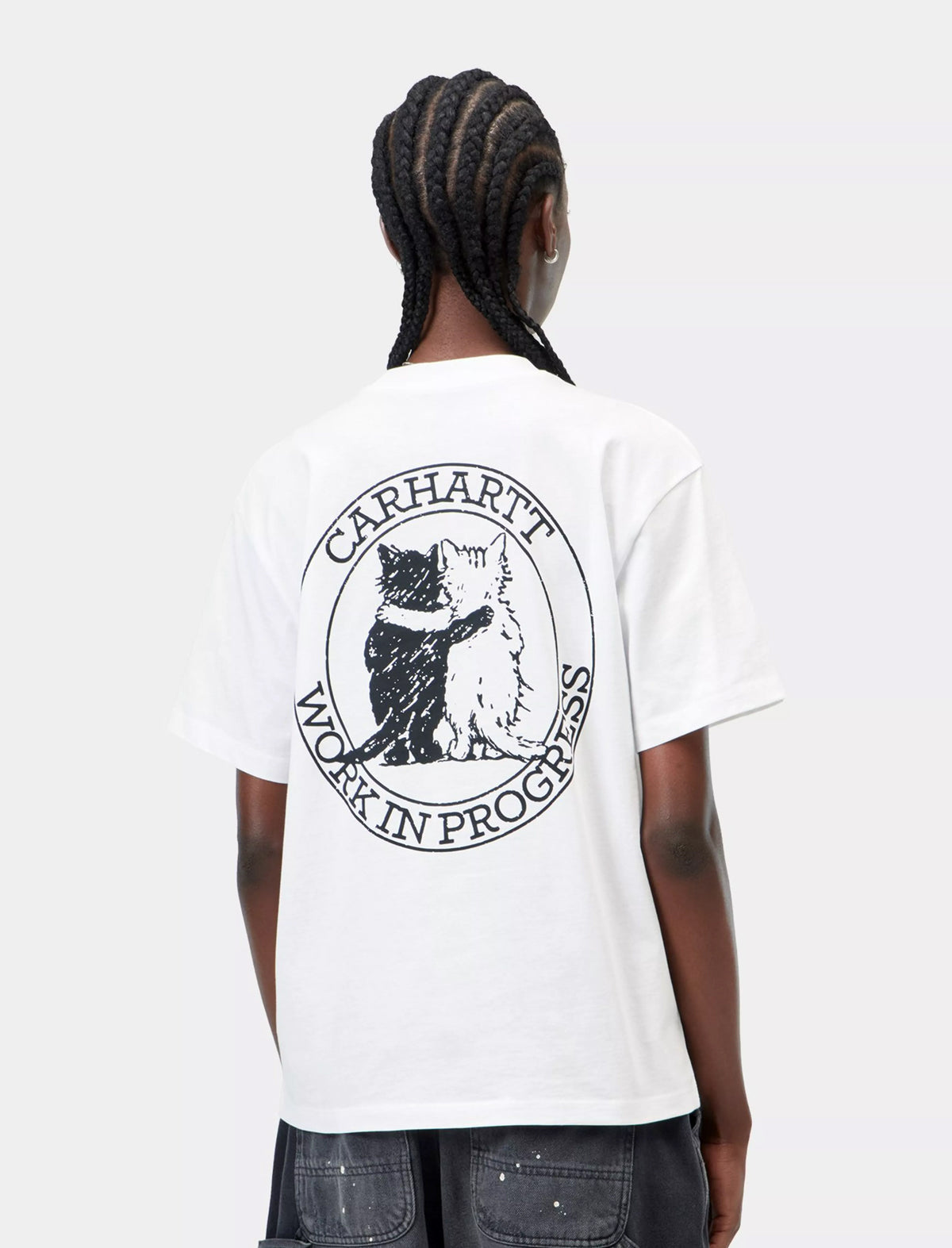 Carhartt WIP Women's Hugging Cats T-Shirt White