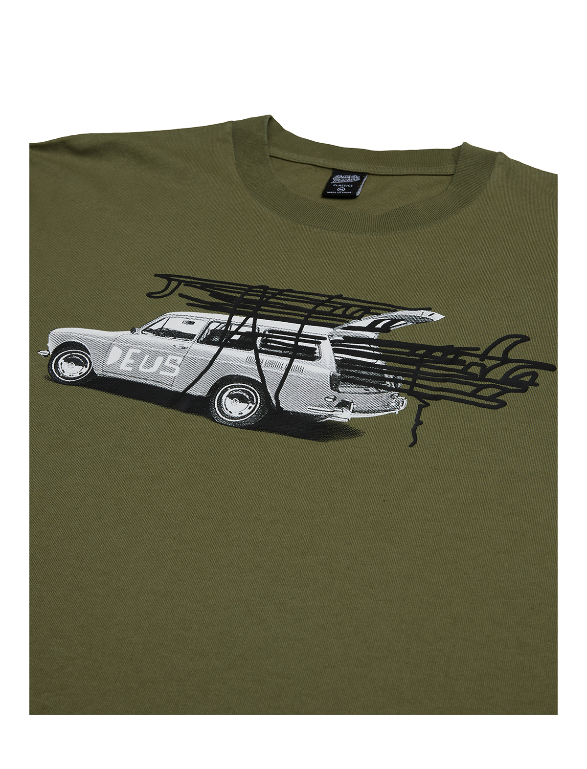 Deus Ex Machina Classics Surf Wagon Tee Pine Green