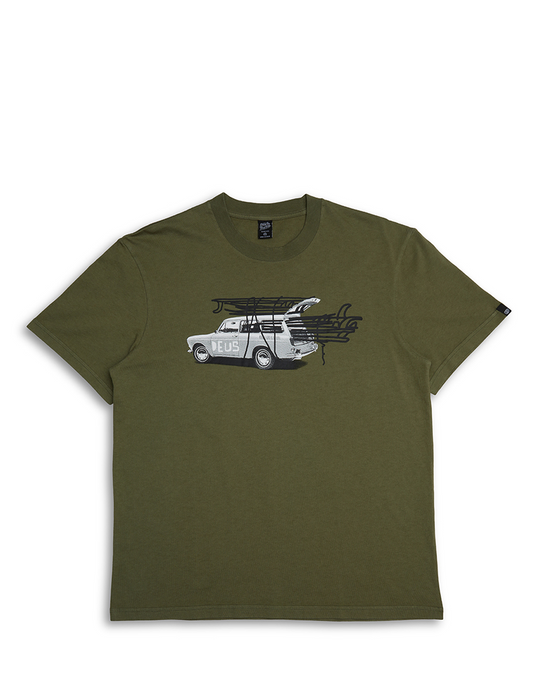 Deus Ex Machina Classics Surf Wagon Tee Pine Green