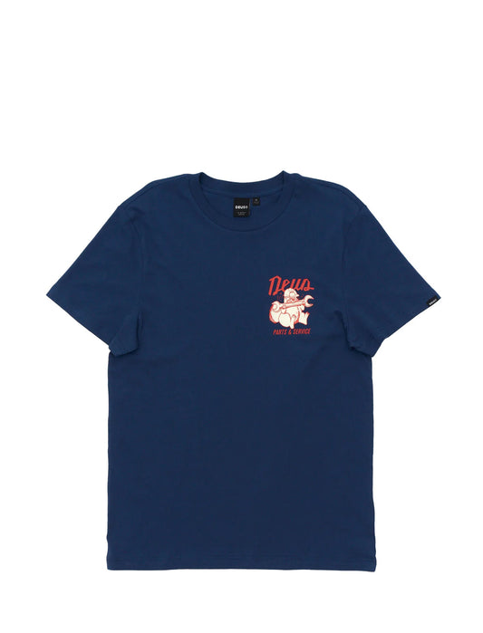 Deus Ex Machina Overbite T-Shirt Mechanic Blue