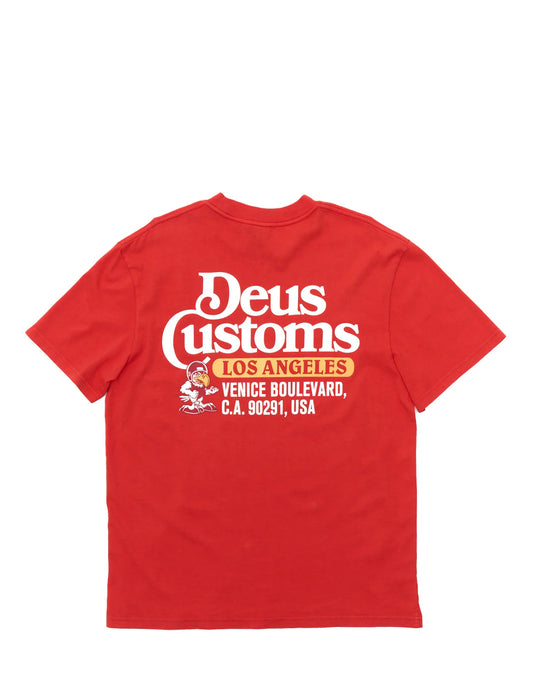 Deus Ex Machina Raptor T-Shirt Tangerine Tango