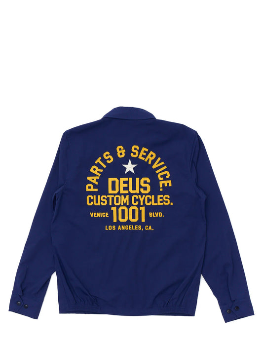 Deus Ex Machina Teller Drizzler Jacket Mechanic Blue