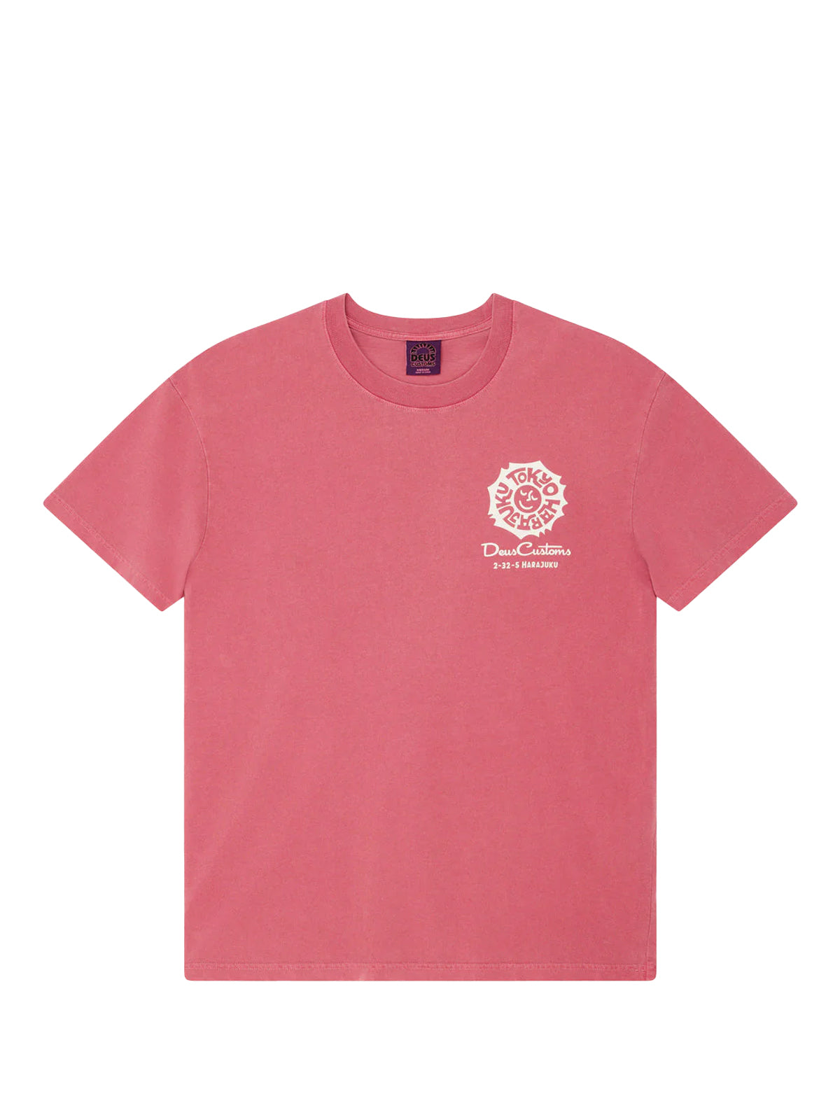 Deus Ex Machina Tokyo Address T-Shirt Melon Red