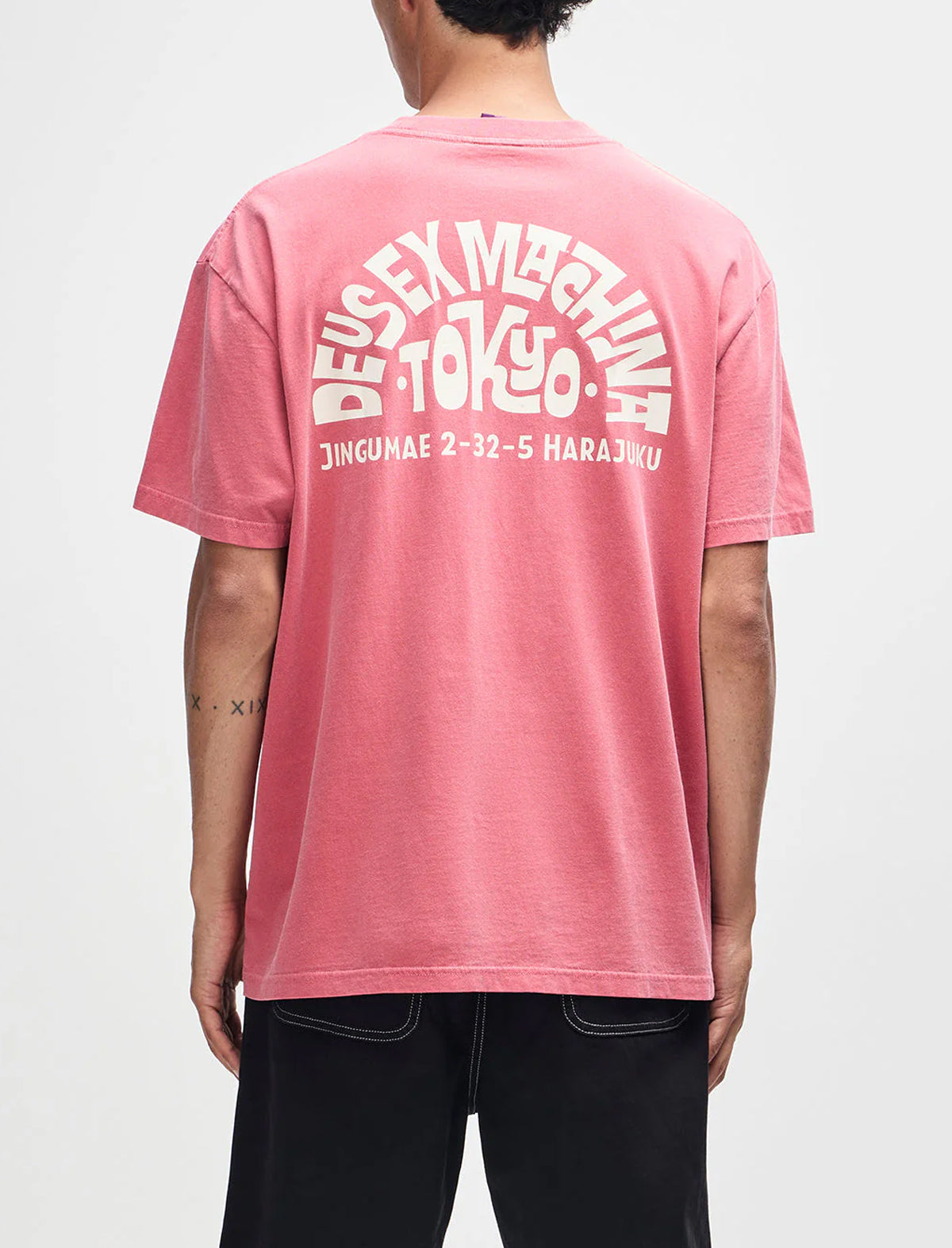 Deus Ex Machina Tokyo Address T-Shirt Melon Red