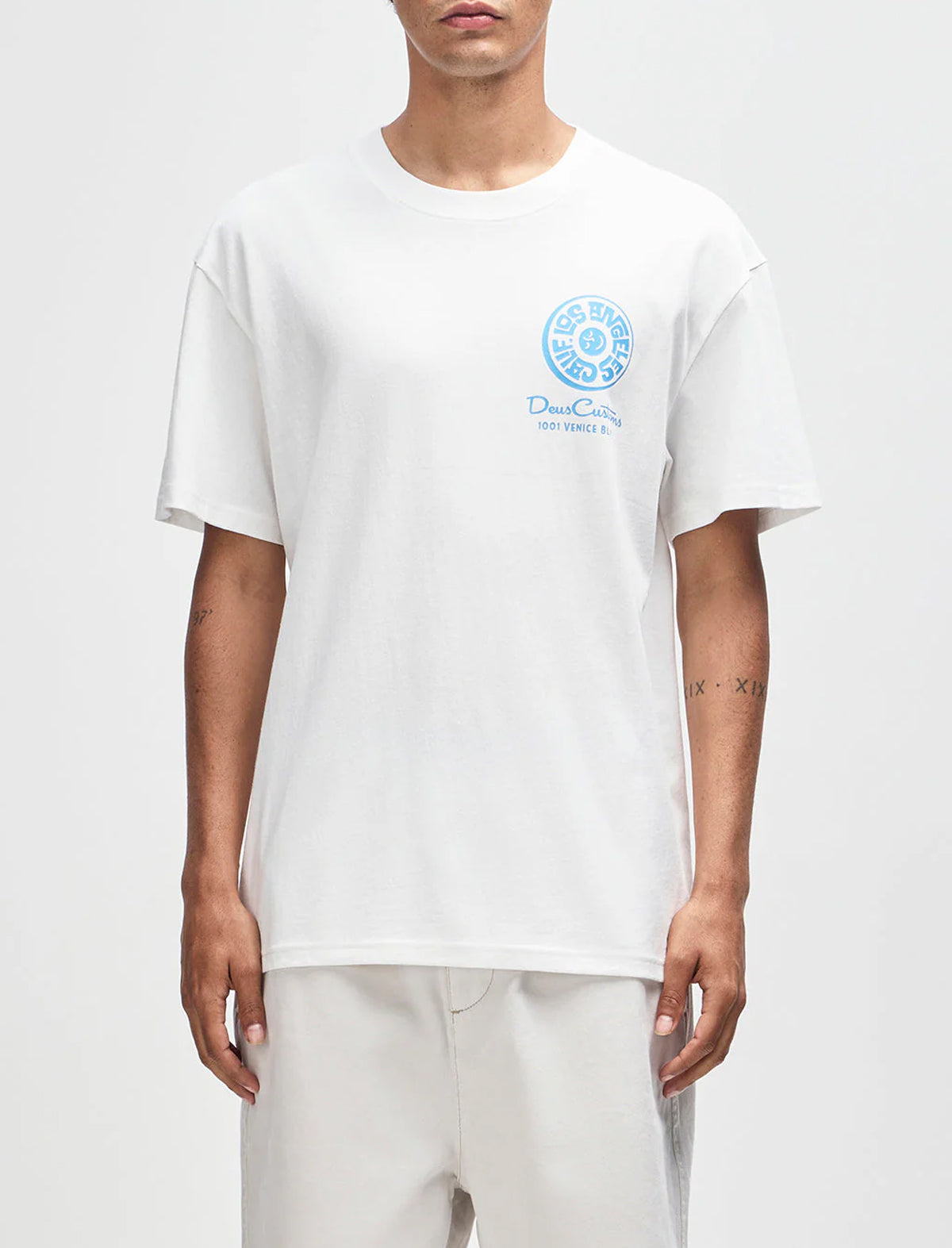Deus Ex Machina Los Angeles Address T-Shirt Vintage White