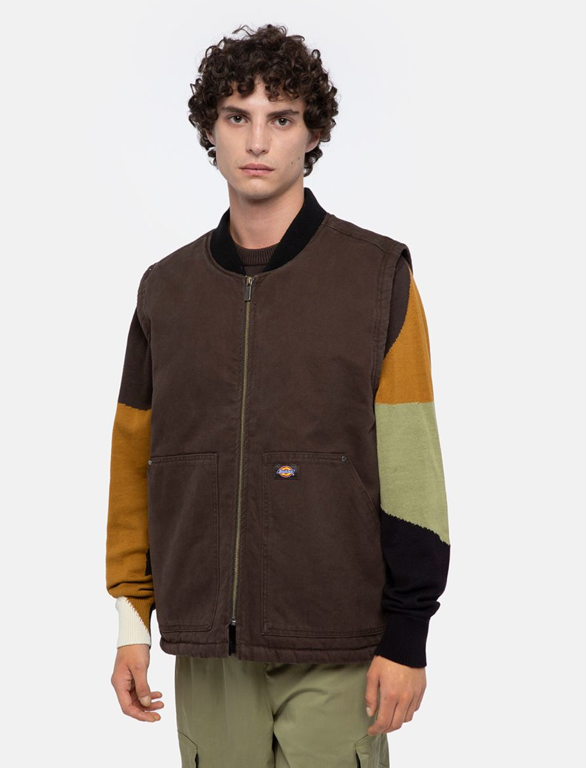 Dickies Duck Canvas Vest Dark Brown