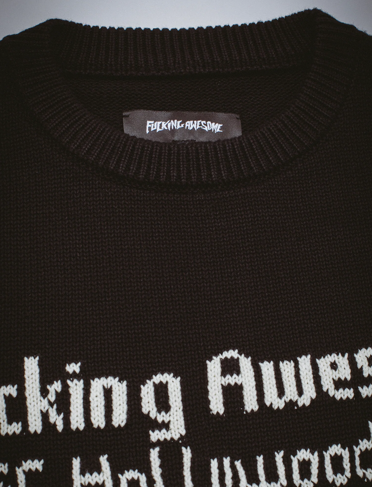 Fucking Awesome FA Hollywood Sweater Black