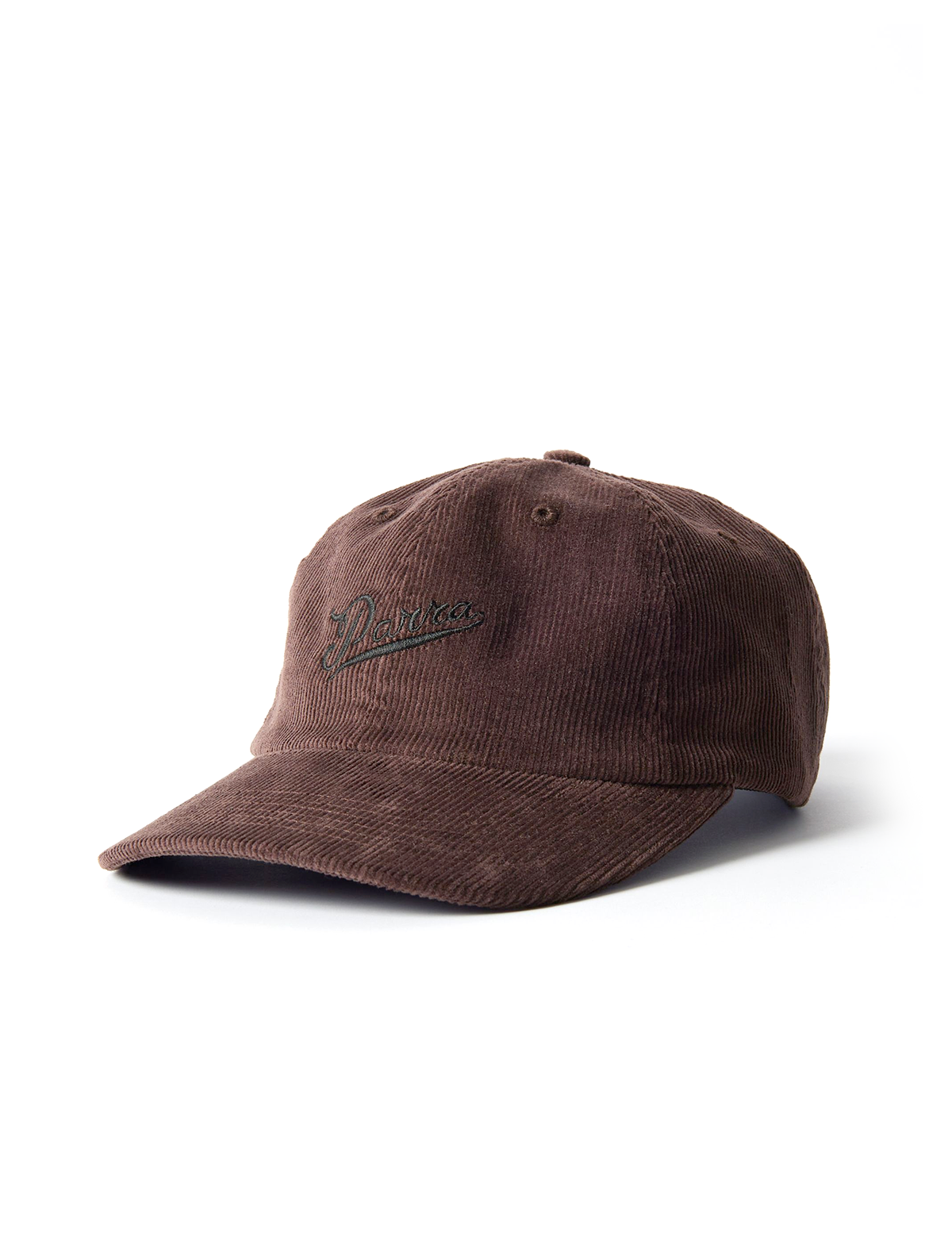 By Parra Fancy Logo 6 Panel Cap Dark Mahogany