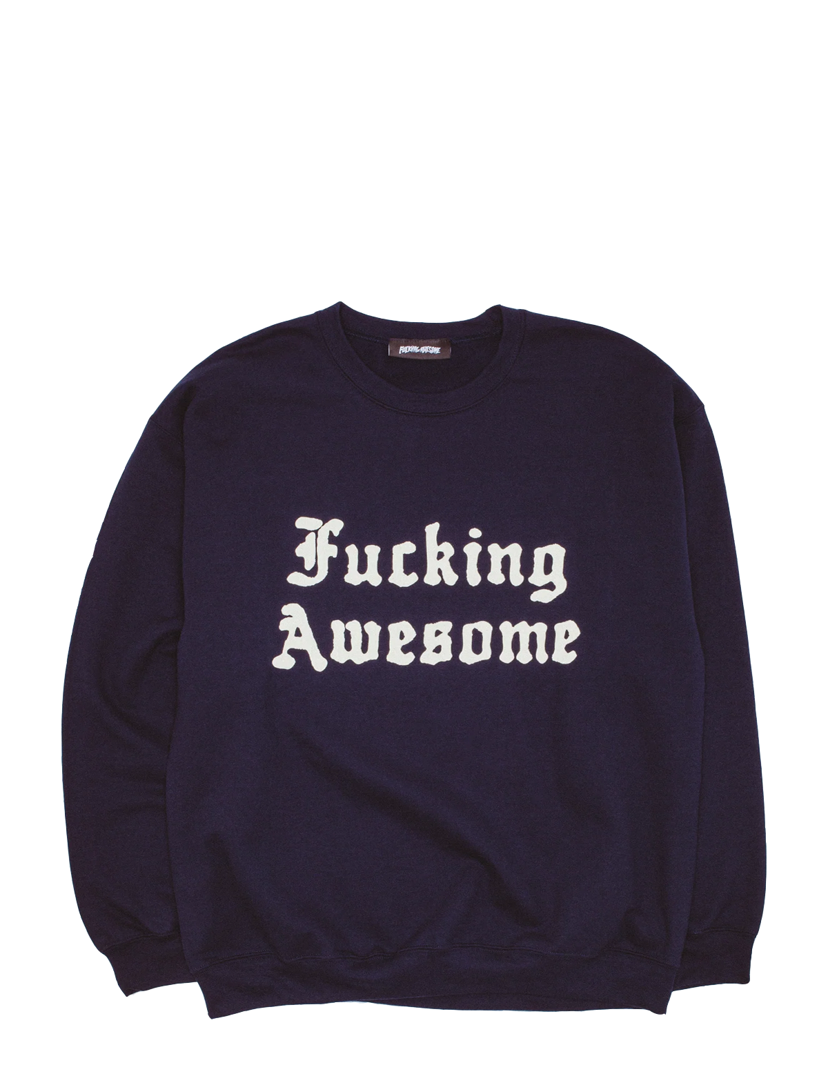 Fucking Awesome Ancient Script Crewneck Sweater Navy