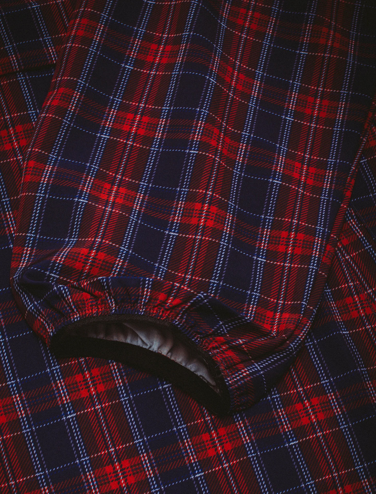 Fucking Awesome Plaid Anorak Maroon Sleeve Cuff Detail