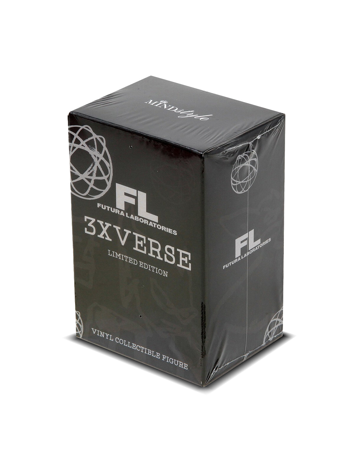 futura laboratories x mindstyle blind box toy on a white background
