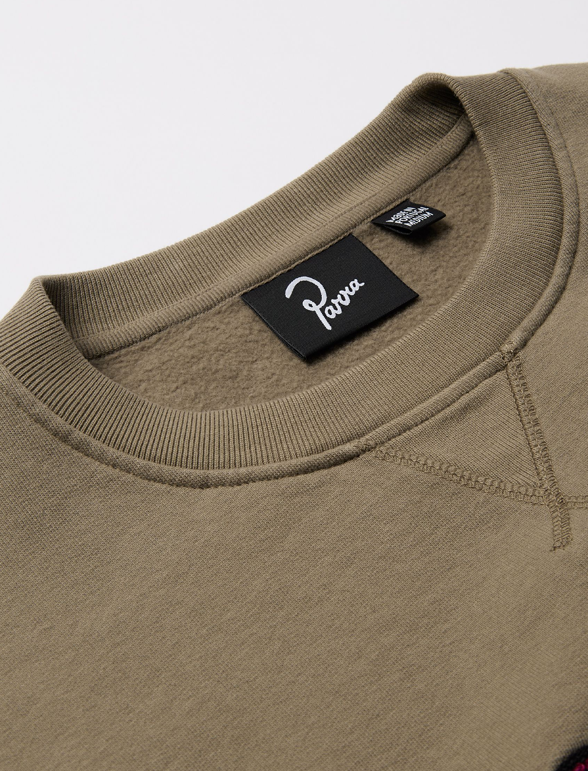 By Parra Visions Crewneck Sweatshirt Stone Grey