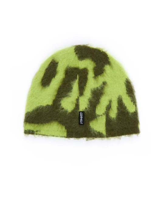 Gramicci Mohair Burly Runningman Beanie Chartreuse