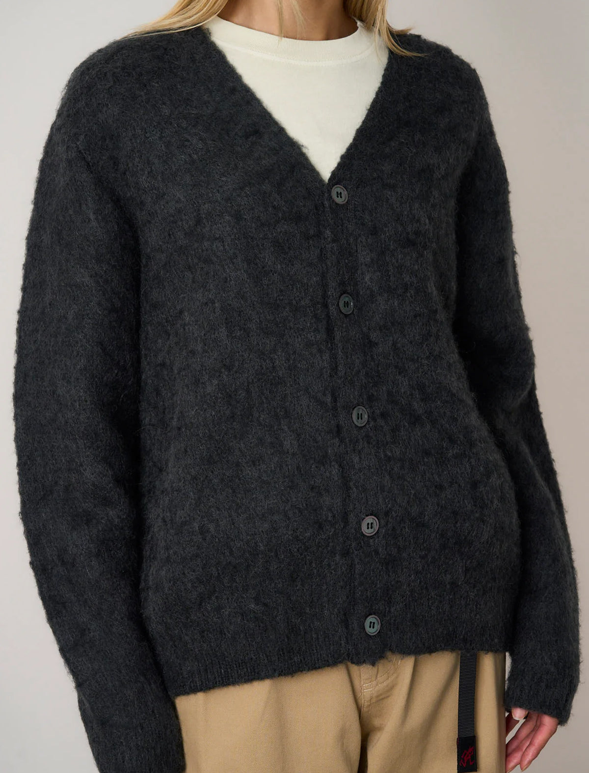 Gramicci Mohair Cardigan Charcoal