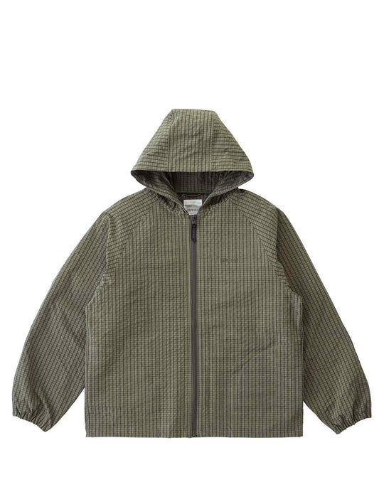 Gramicci Northside Plaid Hooded Jacket Olive