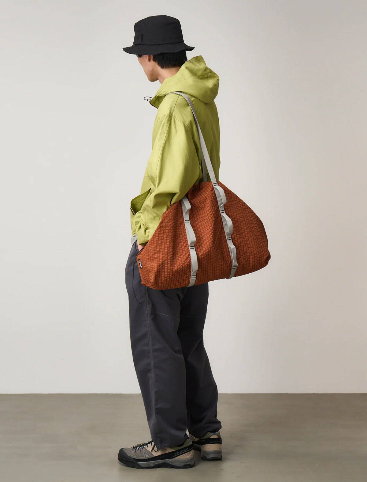 Gramicci Plaid Climbing Tote Bag Brick