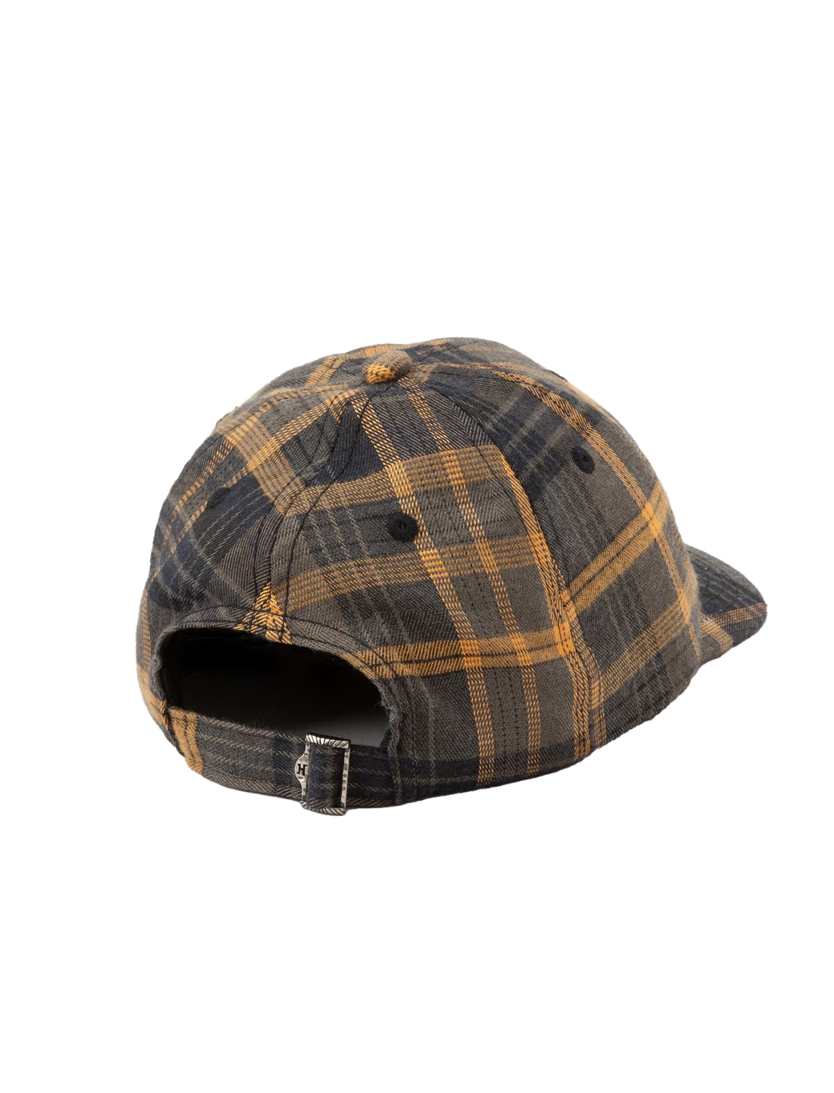Heresy Arch Plaid patterned cap on a white background