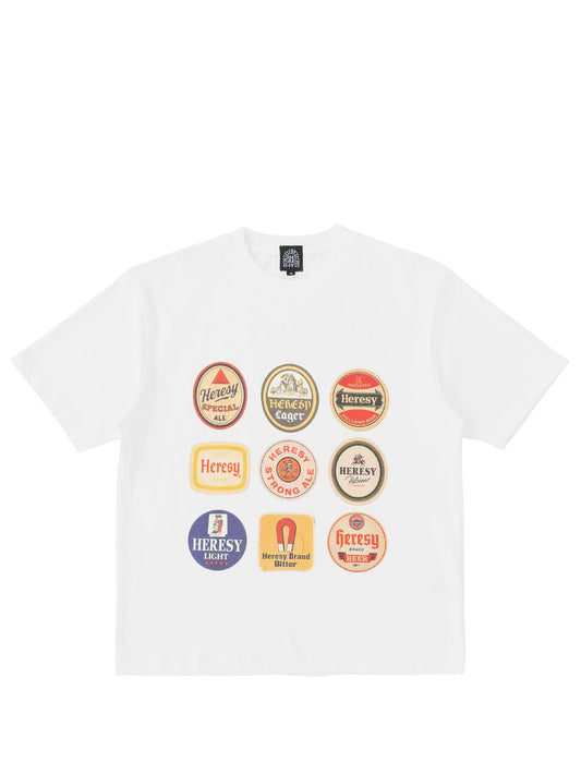 Heresy Beer T-Shirt Ecru