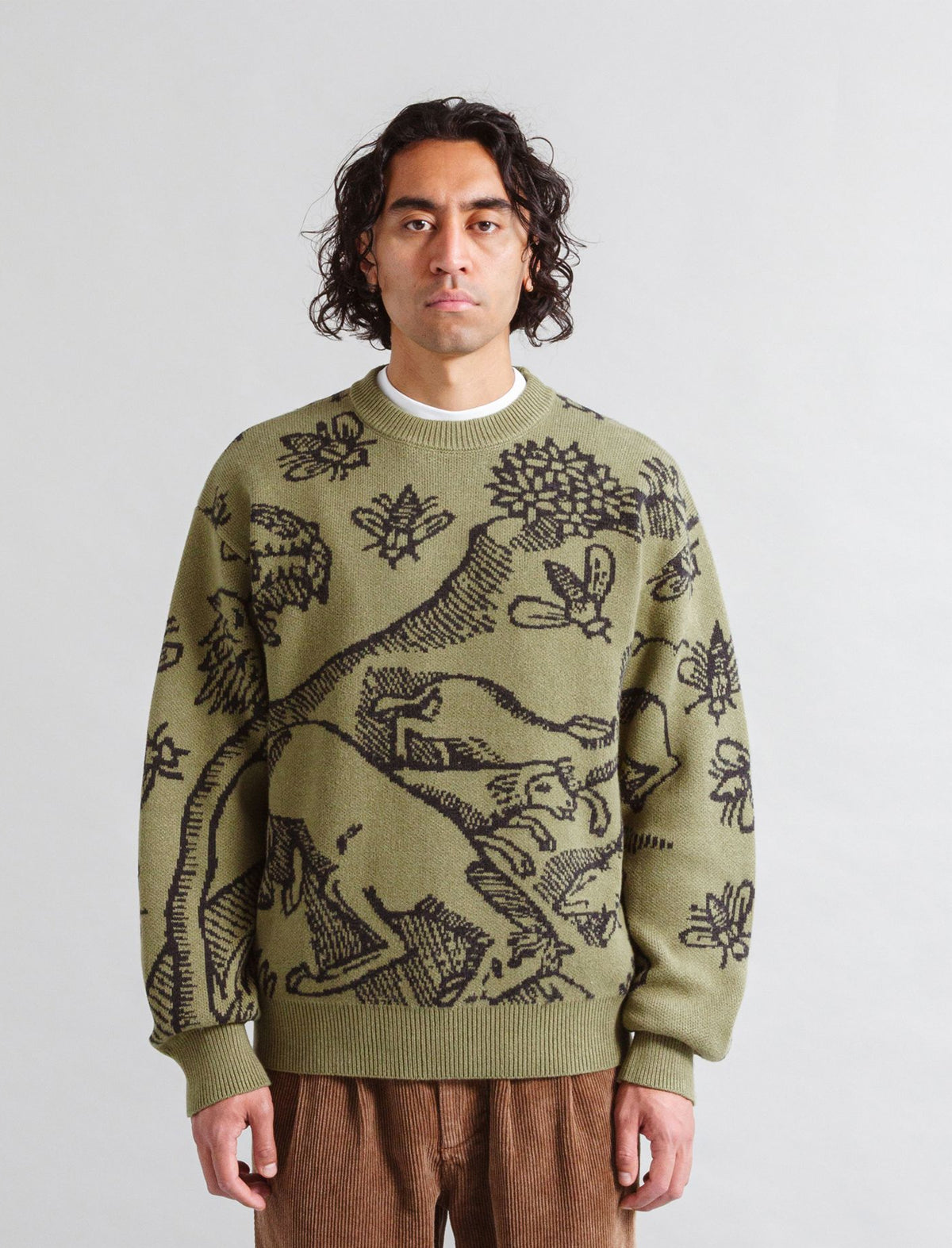 Heresy Plague Knit Sweater Green