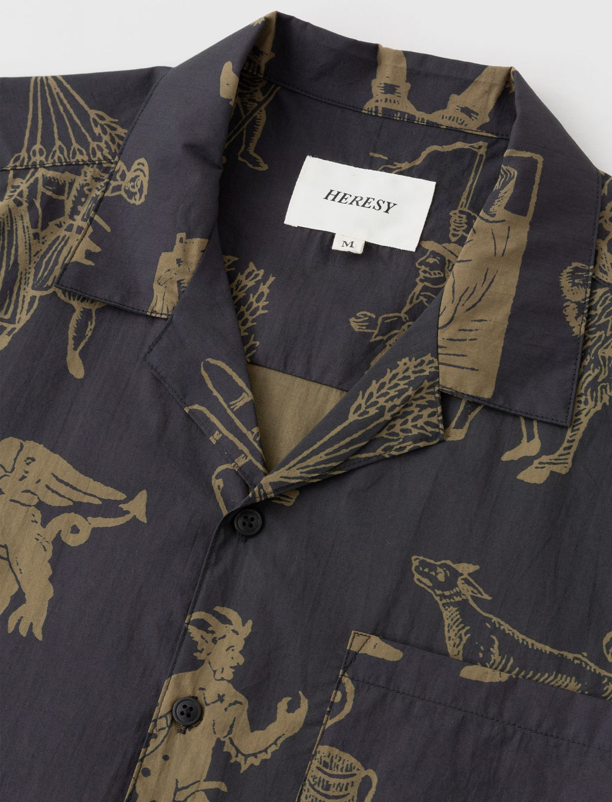 Heresy Woodcut Shirt Black