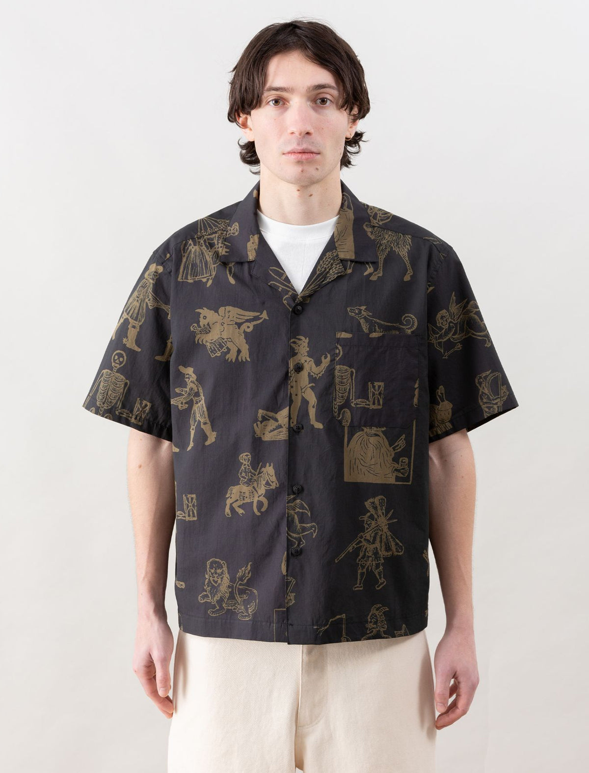 Heresy Woodcut Shirt Black